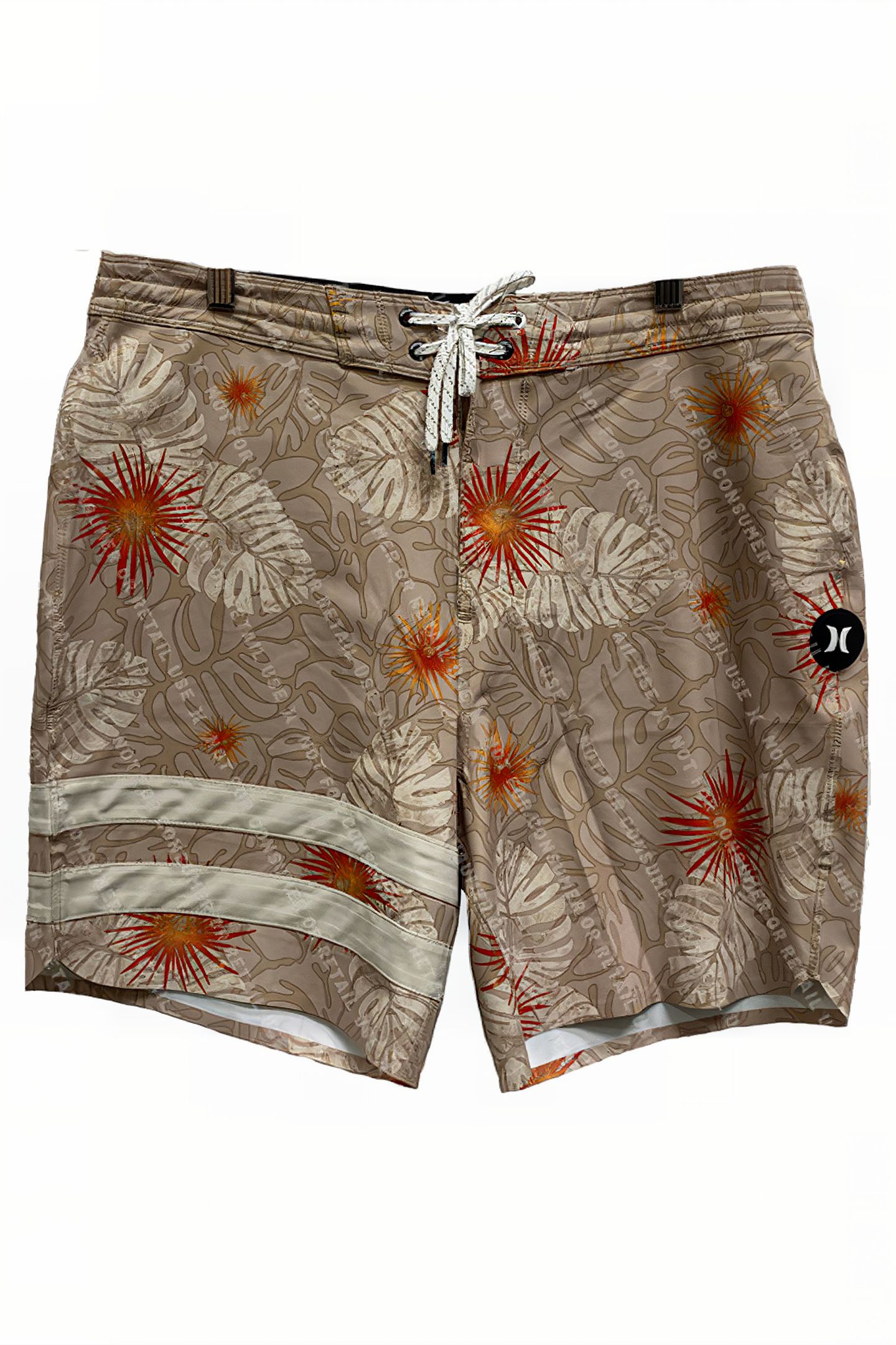 PHNTM BLOCK PARTY RENEGADE 18 BOARDSHORT KHAKI 1