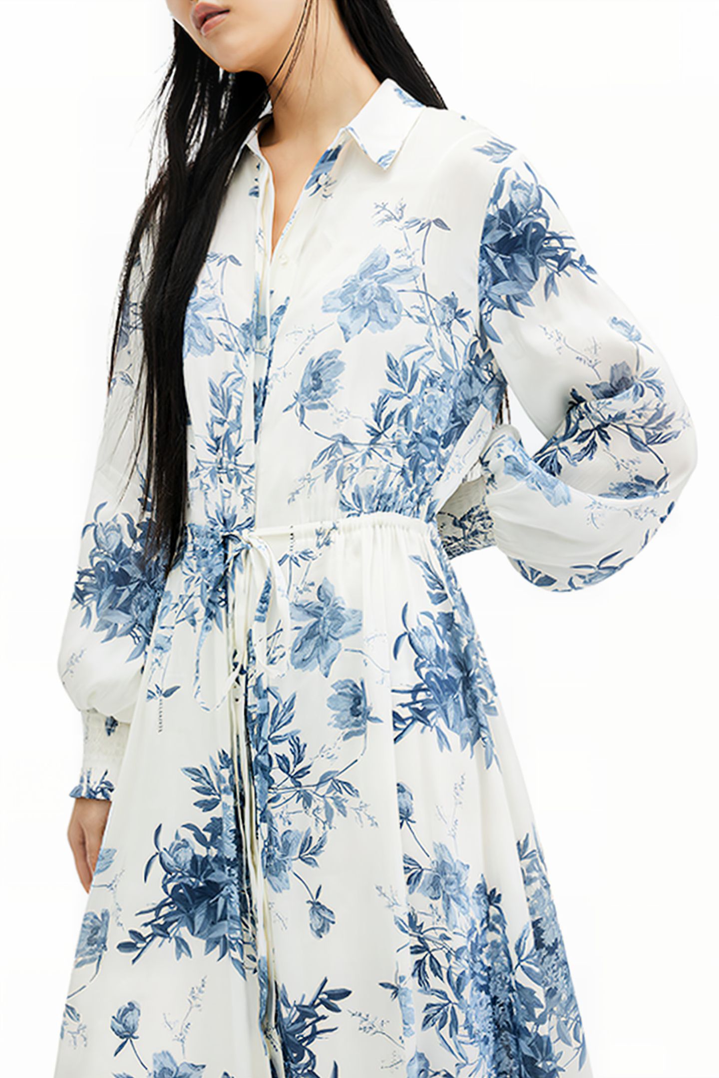 SKYE DEKORAH DRESS DENIM BLUE 6