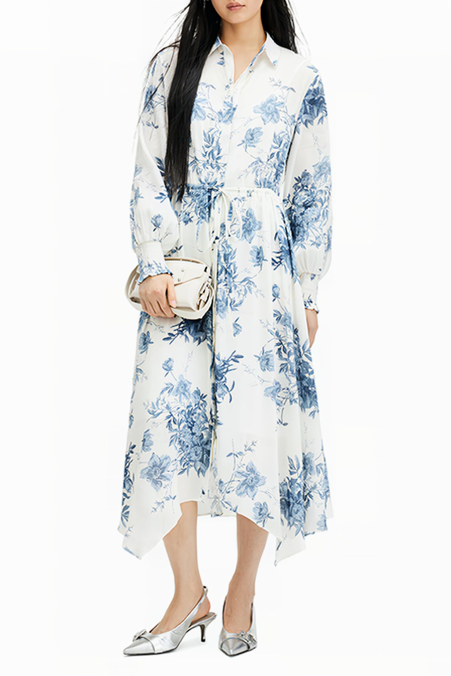 SKYE DEKORAH DRESS DENIM BLUE 1