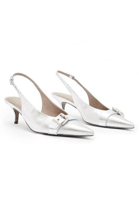 SELINA SLINGBACK HEE METALLIC SILVER 4