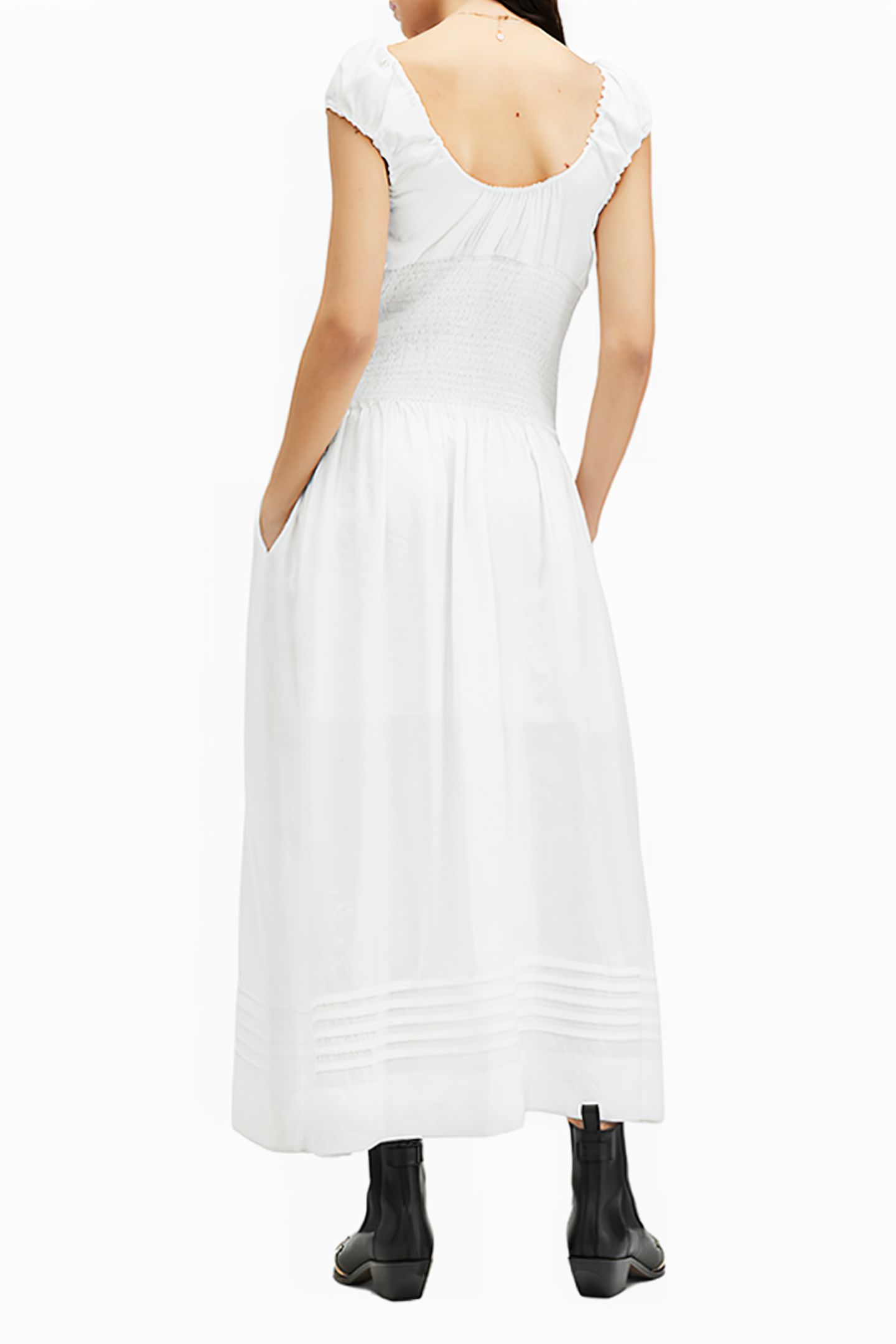 ELIZA MAXI DRESS CHALK WHITE 2