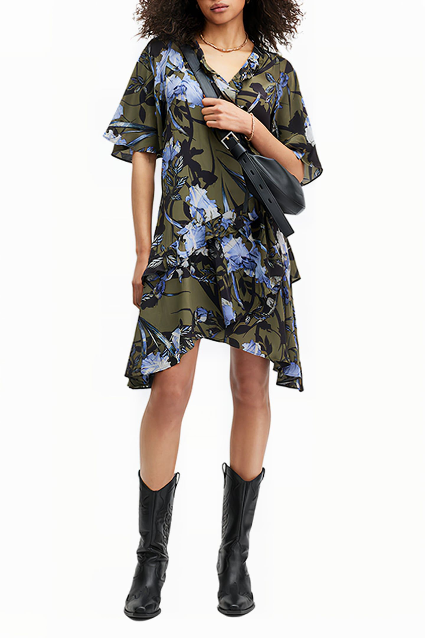 MEAGAN BATU DRESS DEEP KHAKI GREEN 5