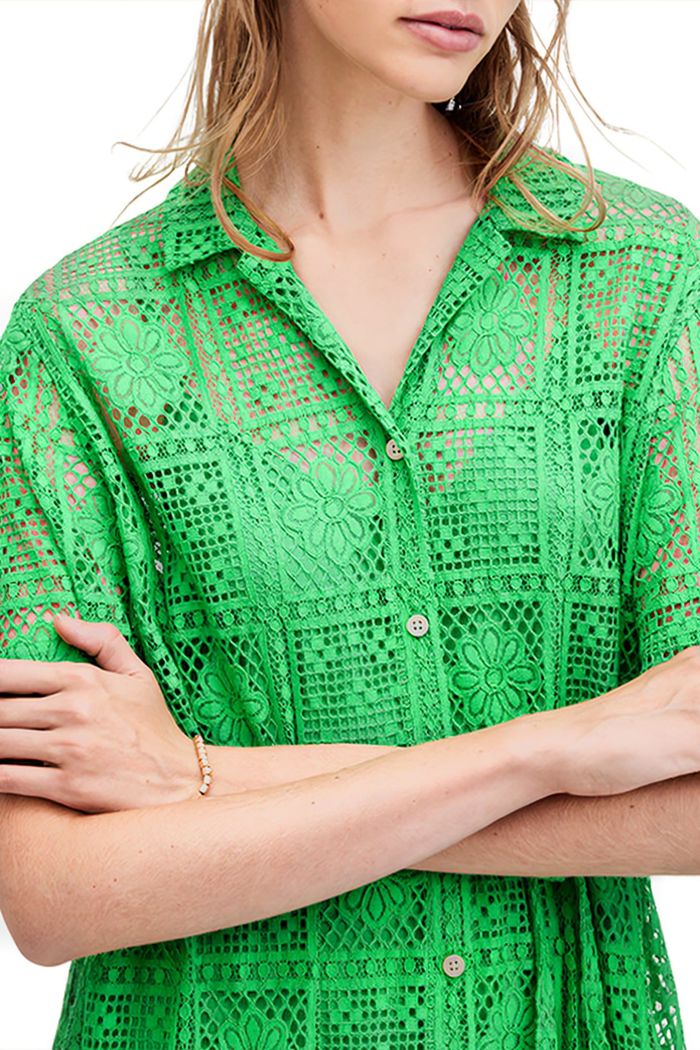 ATHEA CROCHET DRESS SPECTRA GREEN 6