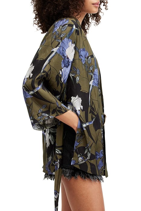 CARINA BATU KIMONO DEEP KHAKI GREEN 5