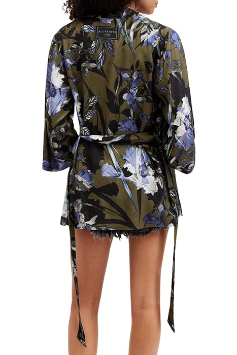 CARINA BATU KIMONO DEEP KHAKI GREEN 2