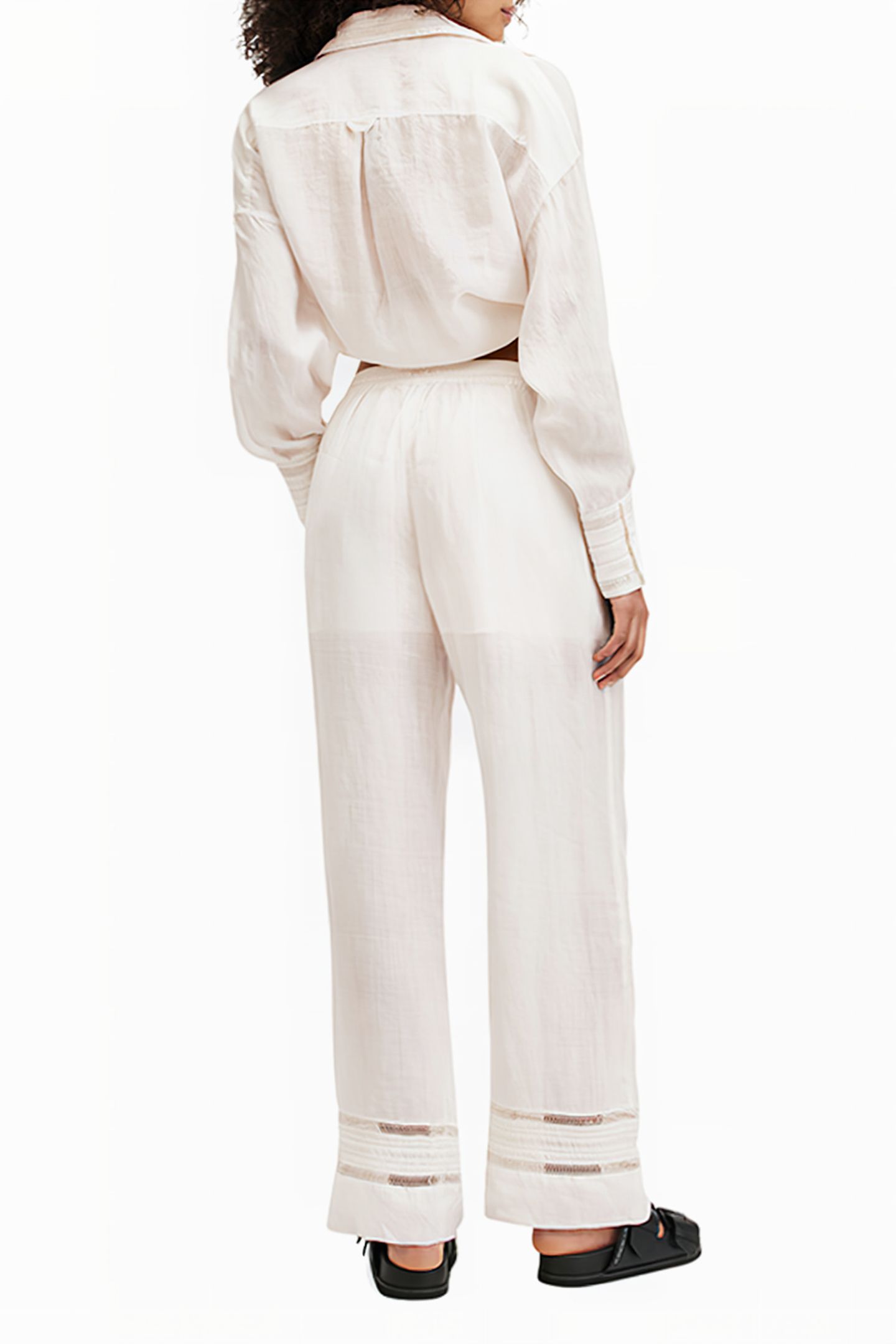 JADE LINEN TROUSER ECRU WHITE 3