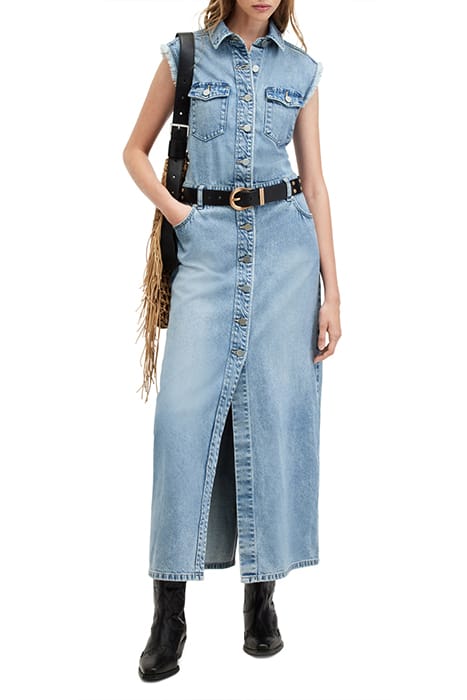 BLAIR DENIM DRESS LIGHT INDIGO 4