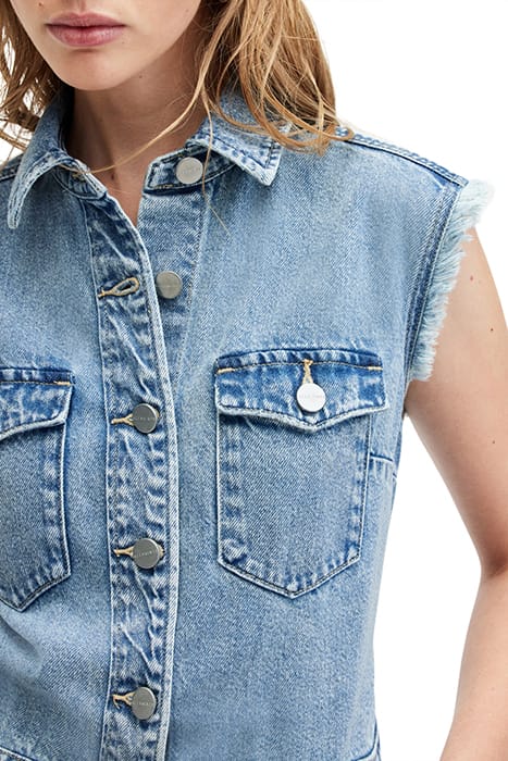 BLAIR DENIM DRESS LIGHT INDIGO 6