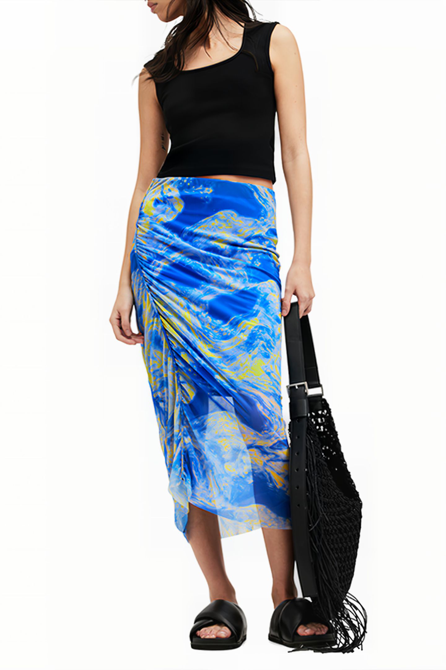 NORA INSPIRAL SKIRT ELECTRIC BLUE 5