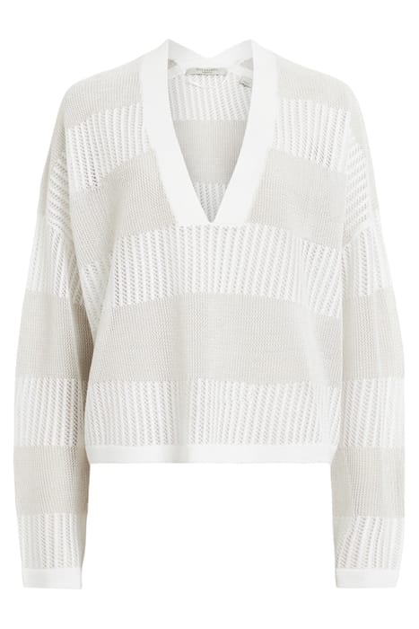 MISHA V NECK WHITE 3