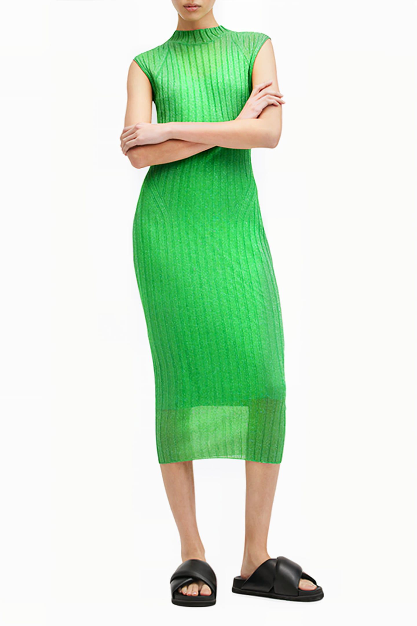 PATRICE DRESS BRIGHT GREEN 1