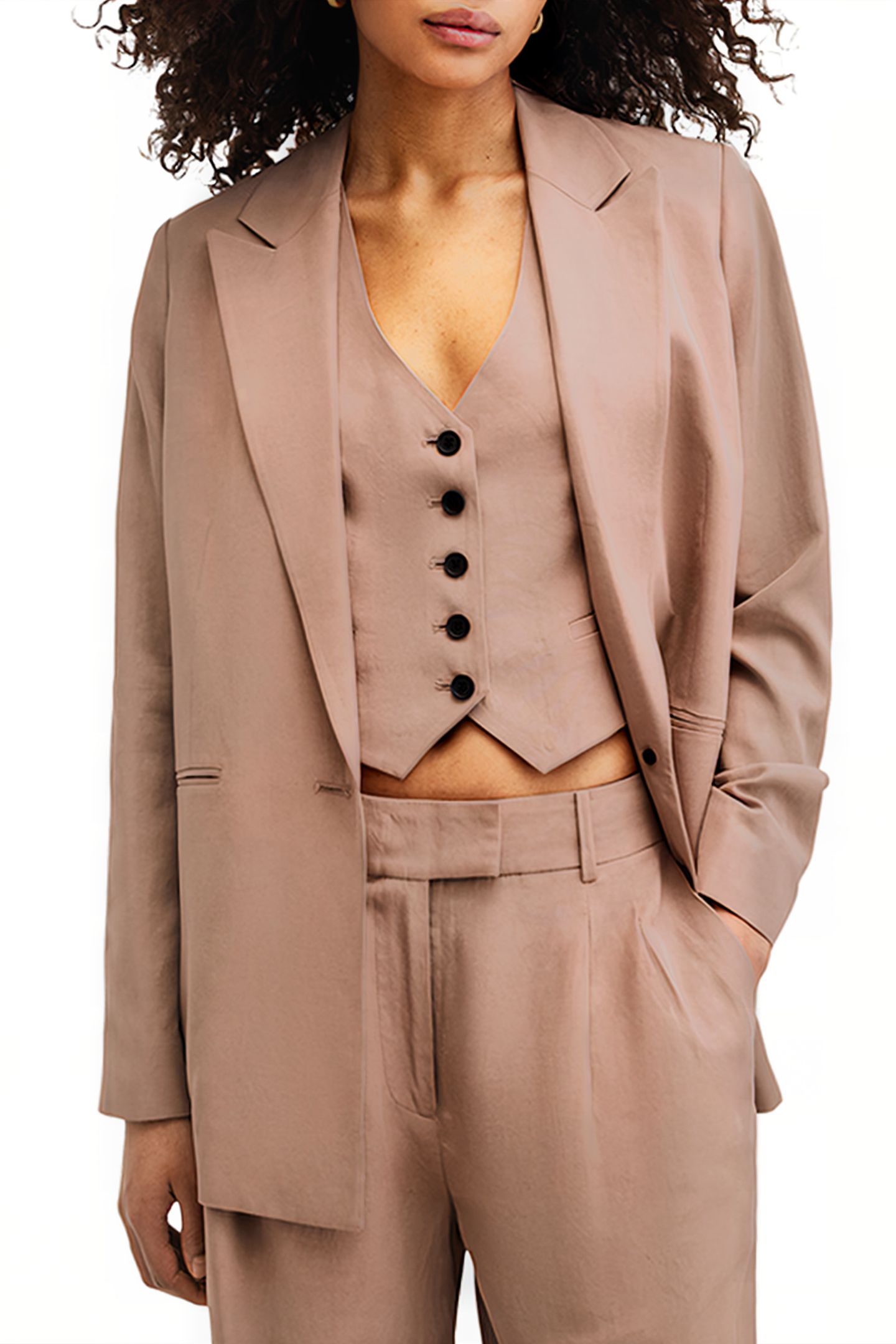 DERI LYN BLAZER DOE BROWN 1