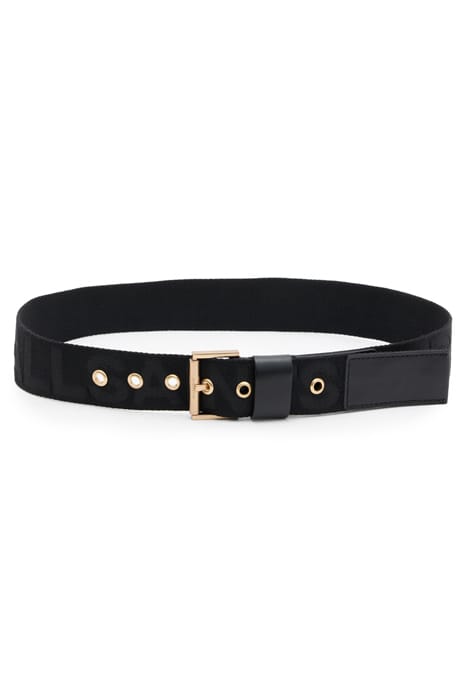 AS WEBBING BELT BLACK/WARM BRASS 2
