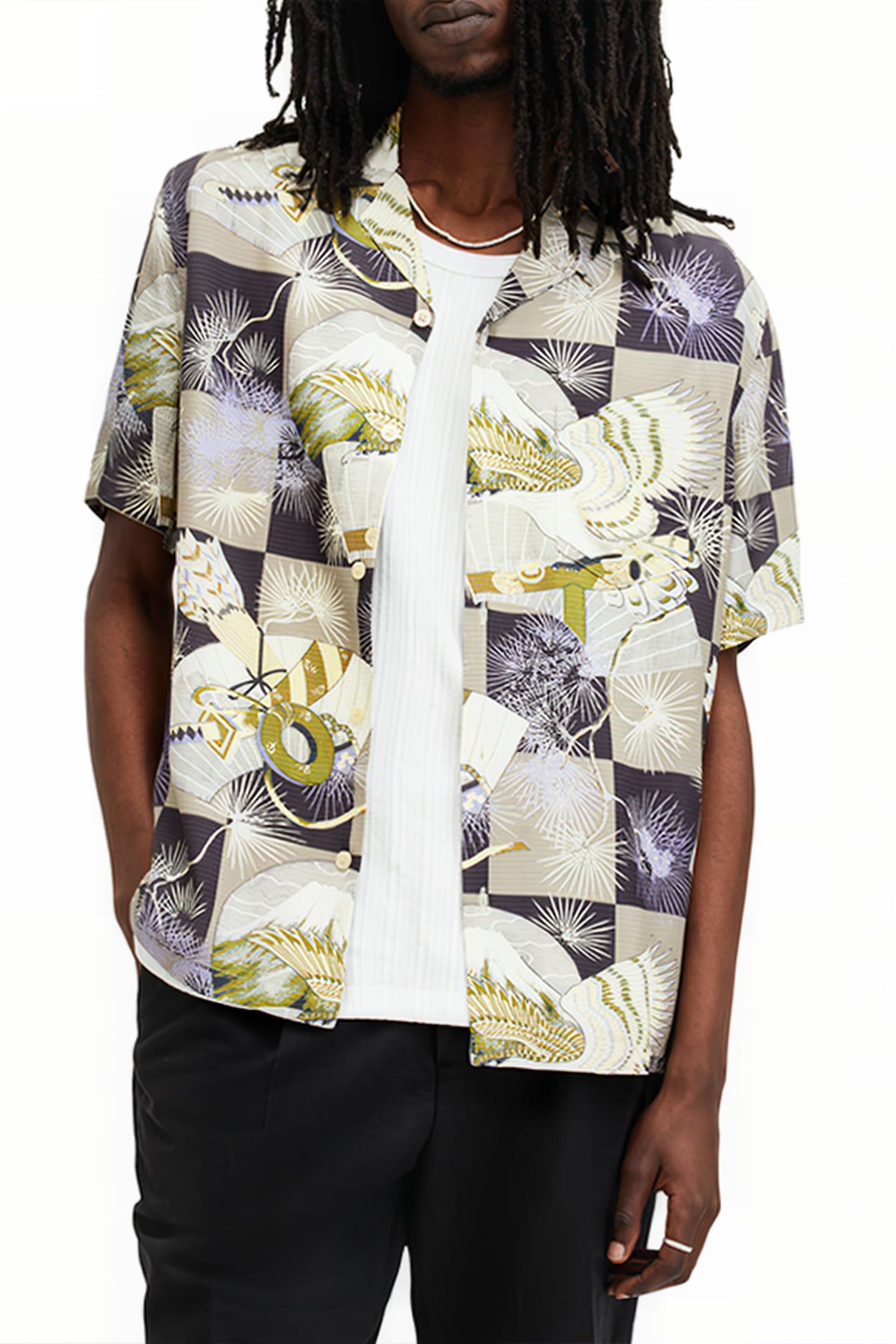 SEBASTIAN SS SHIRT MILKY GREY 1