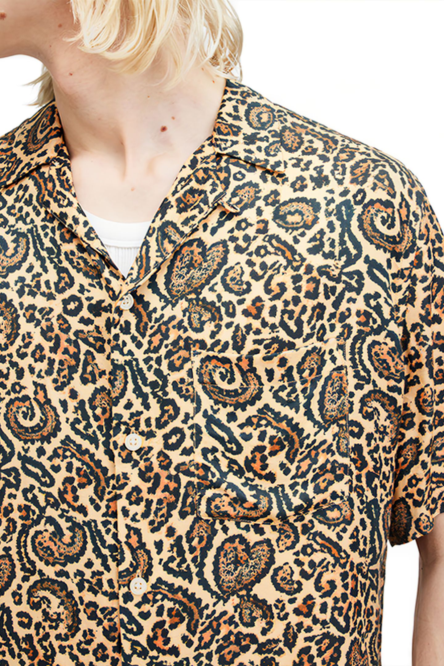 LEO PAISLEY SS SHIRT JET BLACK 5