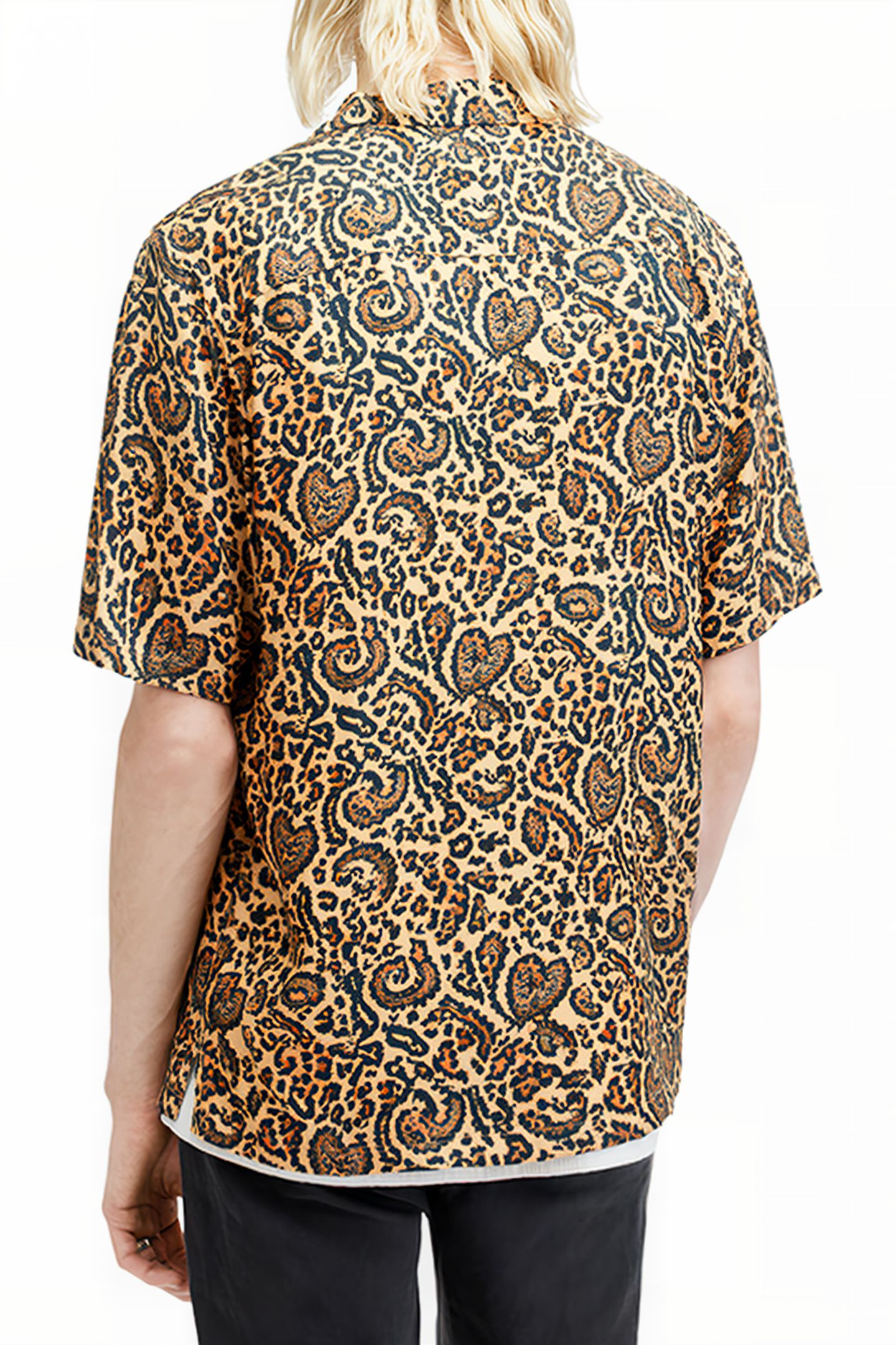 LEO PAISLEY SS SHIRT JET BLACK 2