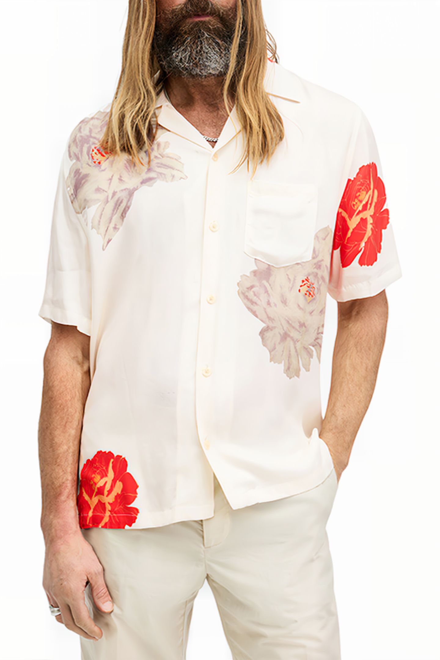 ROZE SS SHIRT ECRU WHITE 1