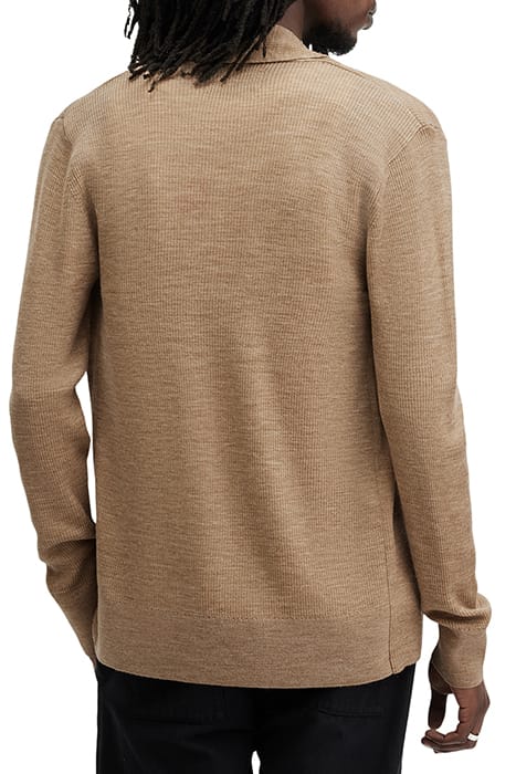 MODE MERINO OPEN CAR FAWN BROWN MARL 2