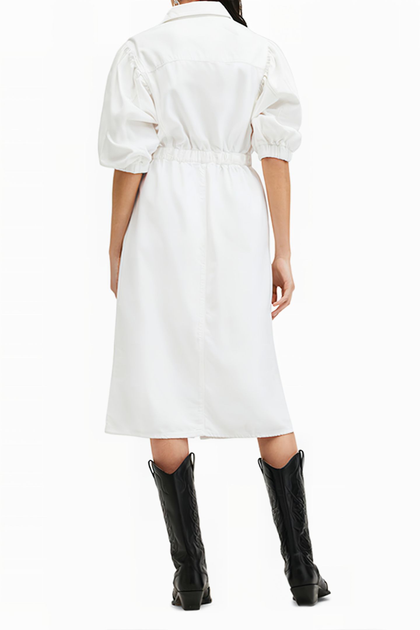 OSA DENIM DRESS CHALK WHITE 3