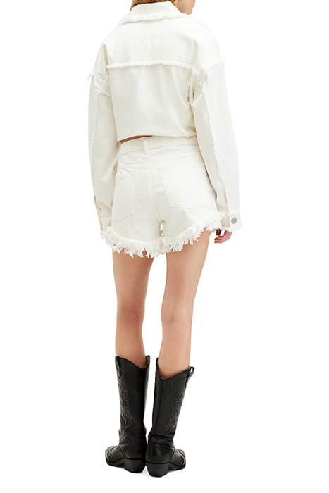 ASTRID FRAY SHORT CREAM WHITE 2