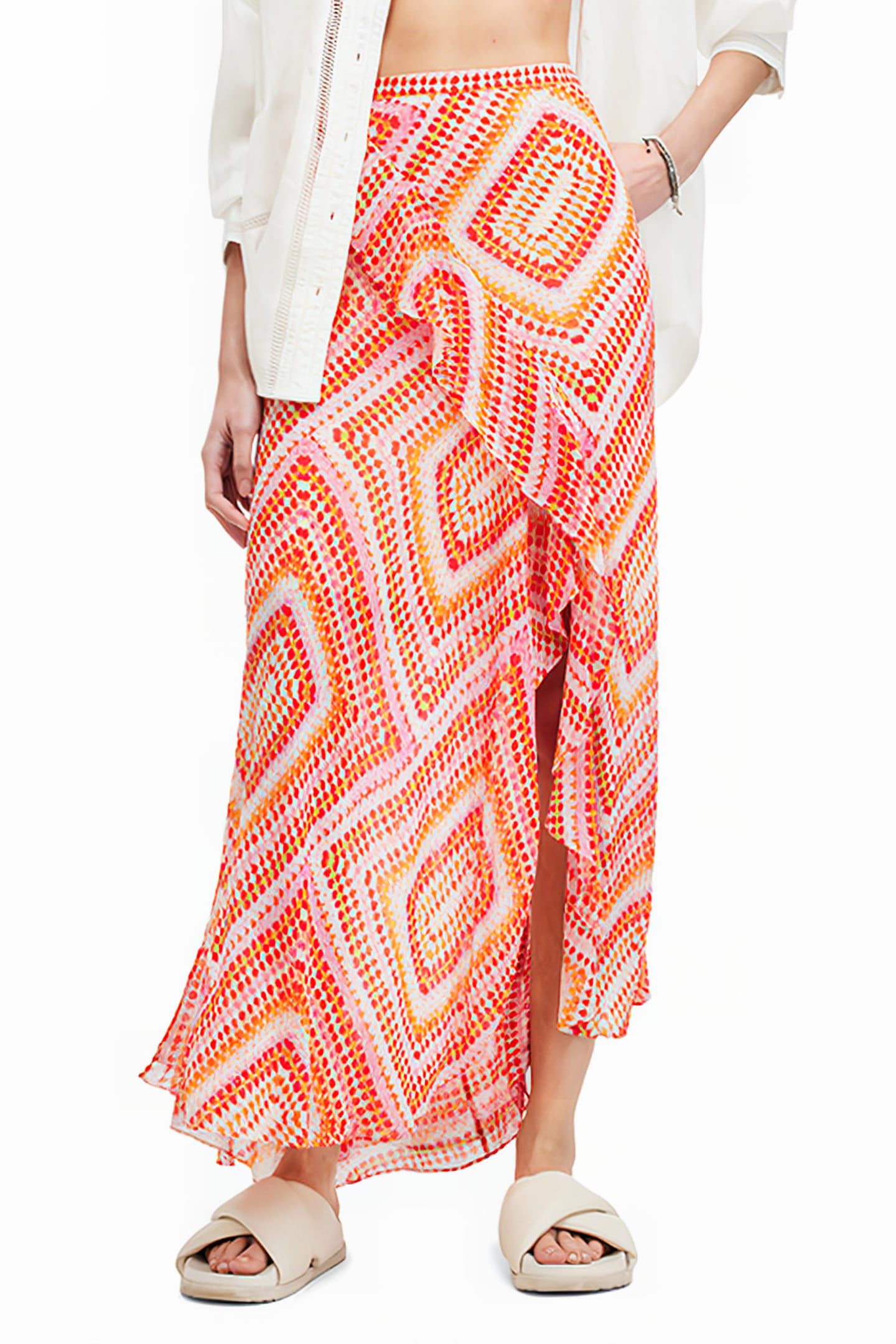 SARA LUISA SKIRT BLOOD ORANGE 1