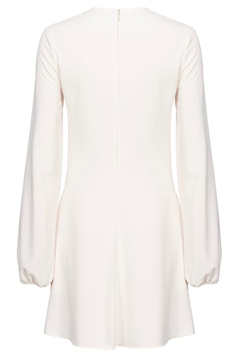 AFFABILE ABITO CREPE FLUIDO CON STRINGATURE SILK WHITE 2
