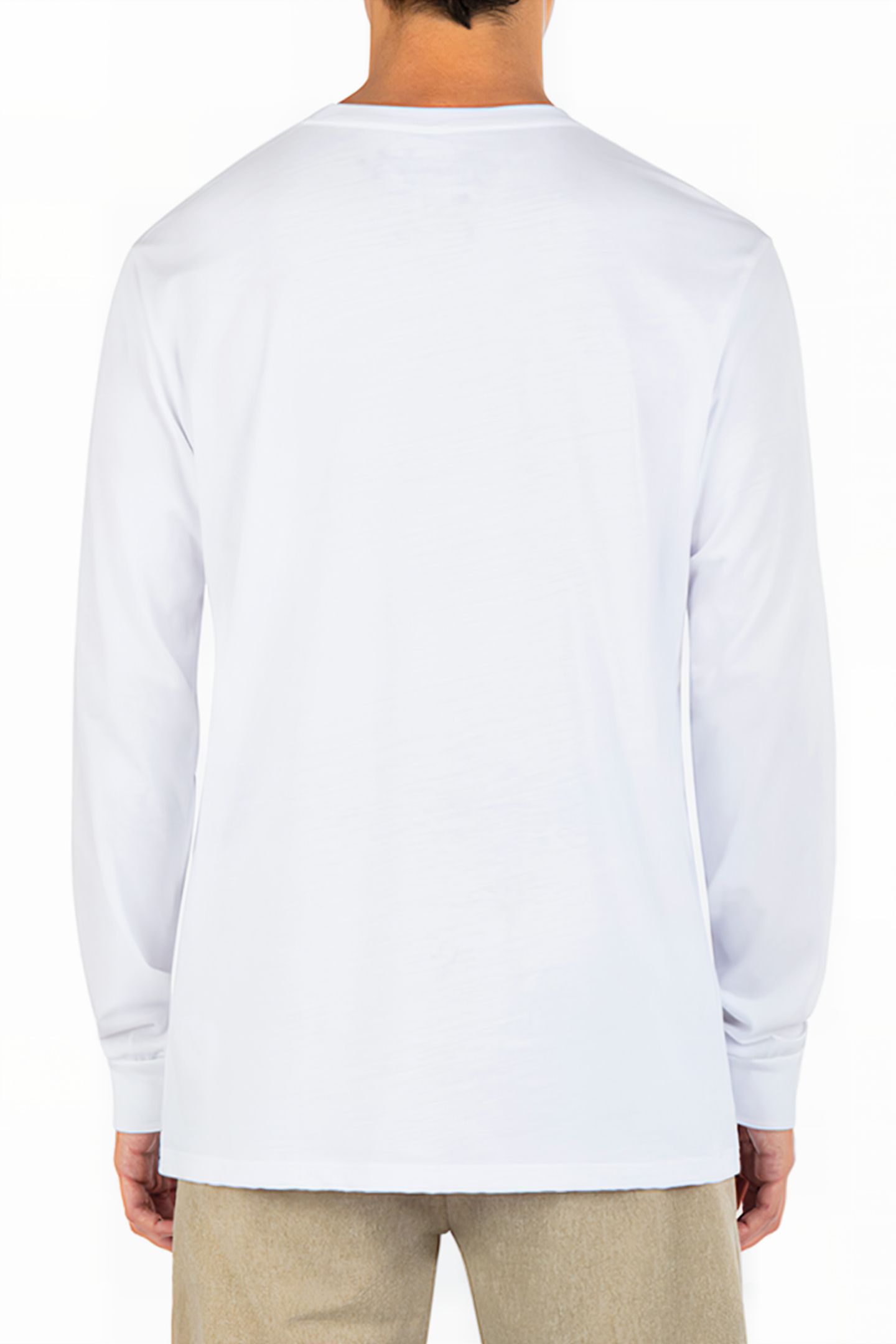 EVD ONE AND ONLY SOLID LONG SLEEVE WHITE 2