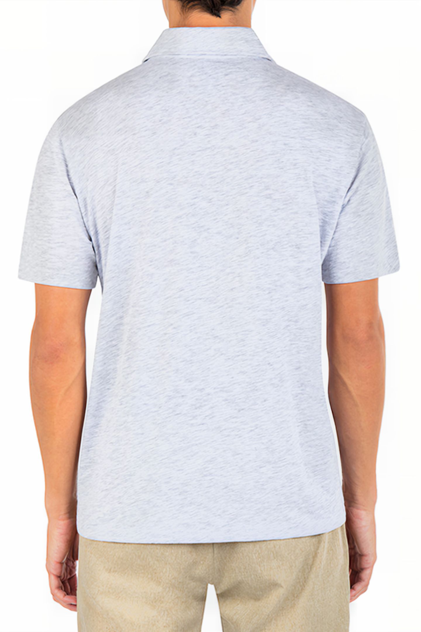 ACE VISTA POLO SHORT SLEEVE WHITE HEATHER 101 2