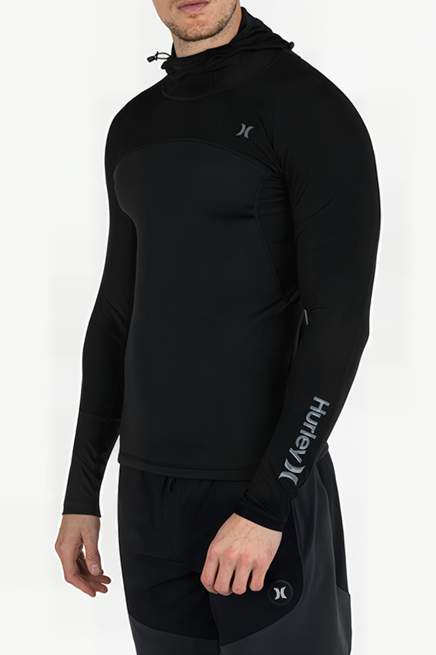 COAST GUARD HOODED SURF TOP BLACK 5