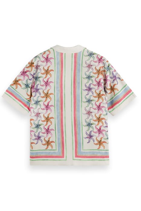 SHORT SLEEVE SHIRT WITH BANDANA PRINT SOFT ICE 2
