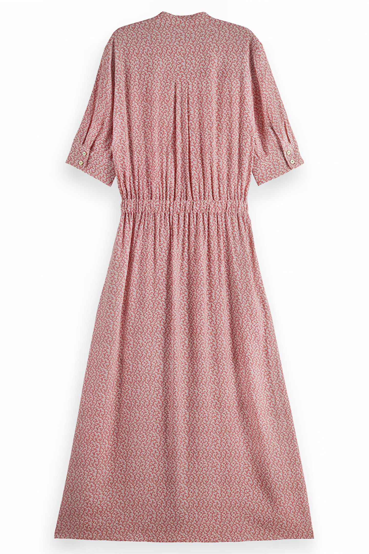 MIDI DRESS WITH BUTTON CLOSURE CORAL 2