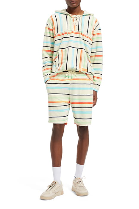 TOWELLING SWEATSHORTS MULTICOLOUR STRIPE 3