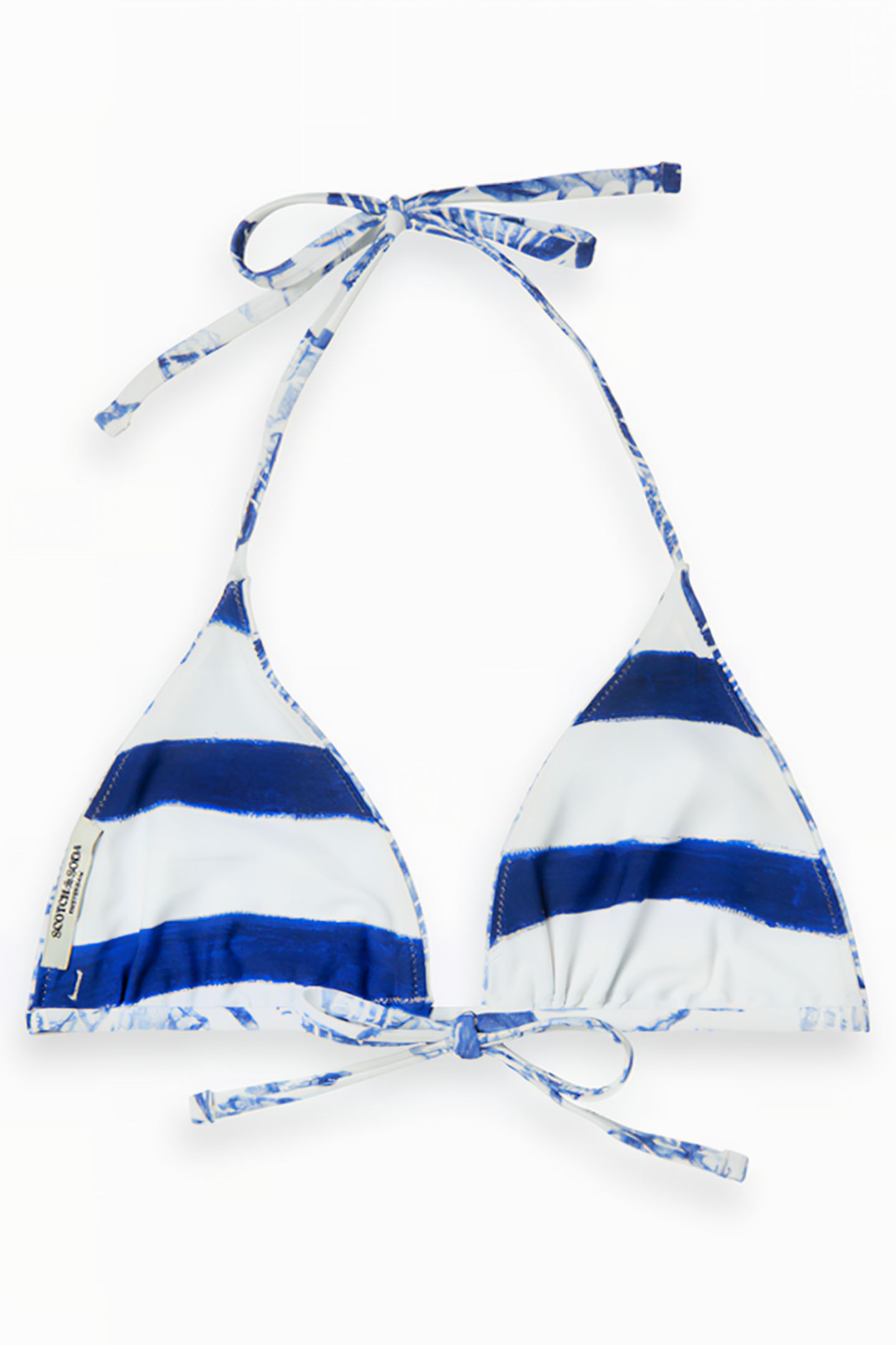 REVERSIBLE BIKINI TOP SHELL BATIK BLUE 2