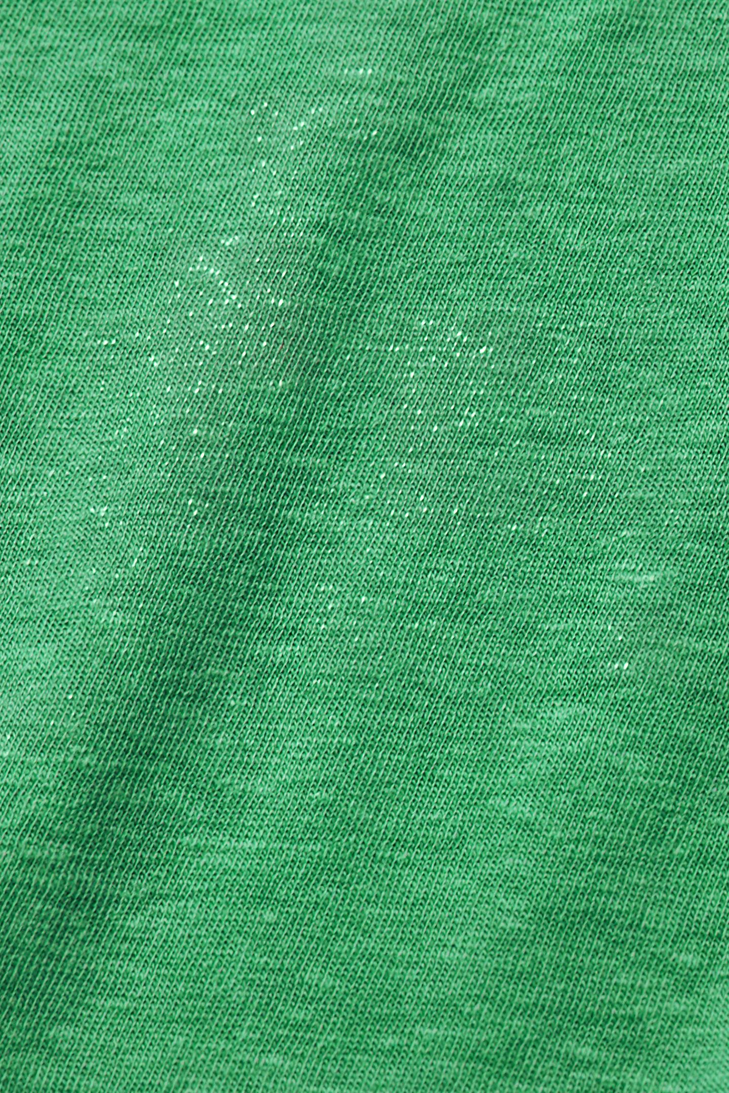 V-NECK LADDER DETAIL LOOSE FIT T-SHIRT SCUBA GREEN 3