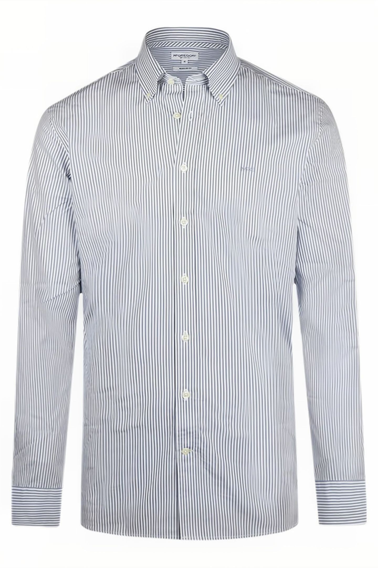 STRIPED POPLIN SHIRT FADED BLUE 1