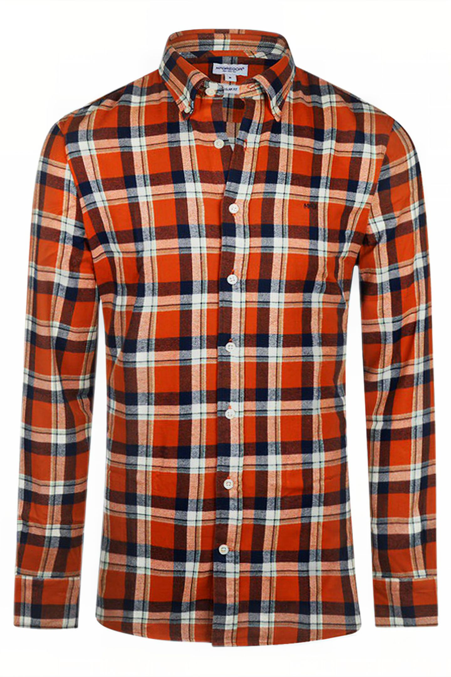 BIG FLANNEL Y/D CHECK SHIRT WINTER ORANGE 1