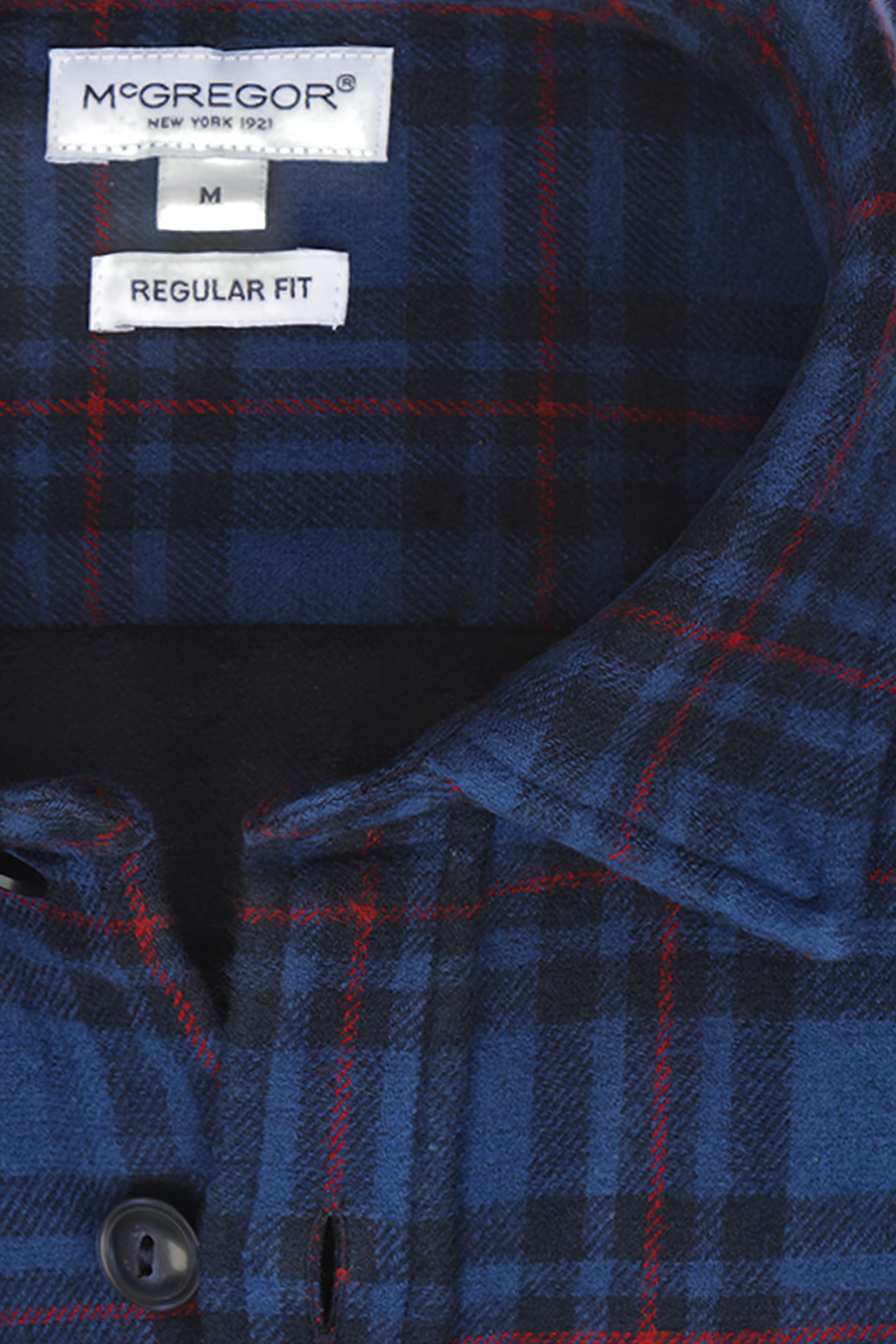 MCG TARTAN OVERSHIRT NAVY 4