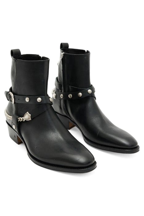 LUDLOW DOUBLE BELT ZIP BOOT BLACK 1