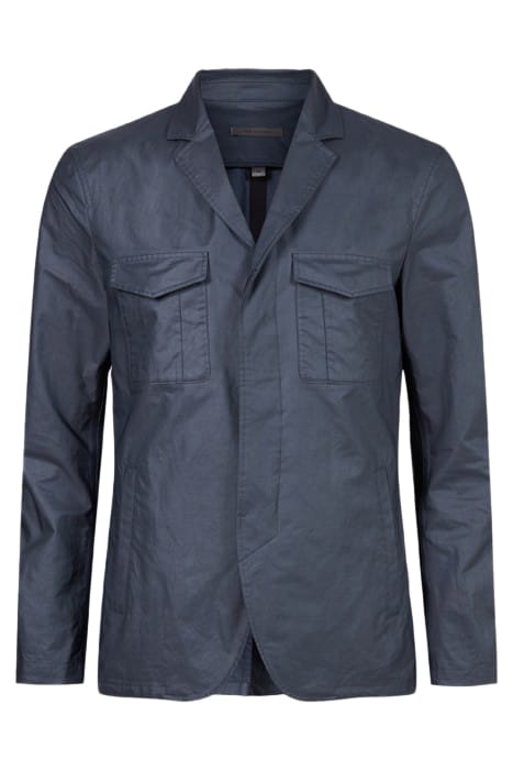 SLIM FIT CONCEALED PLACKET JACKET WITH P NIGHT SKY 1