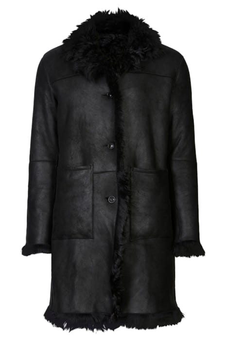BEAVER REGULAR FIT REVERSIBLE FAUX SHEAR BLACK 1