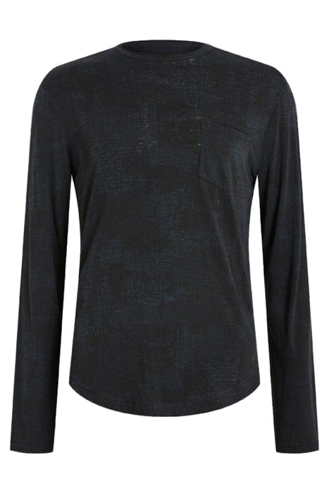 ATKINS LS CHIPPED WALL PRINTED BURNOUT C OFFICER BLUE 1