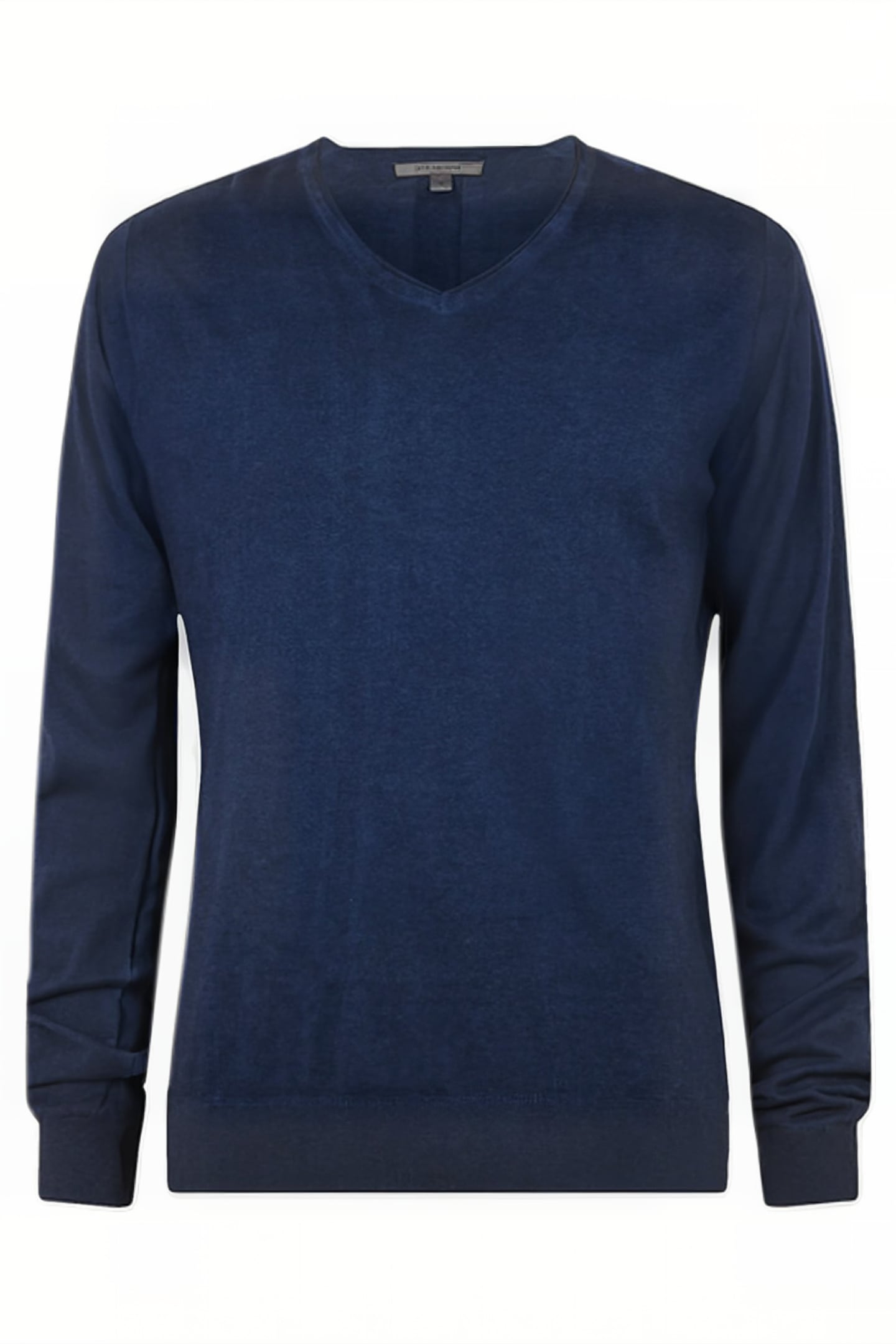 DREW LS SILK BLEND MAGIC WASH VEE DARK NAVY 1