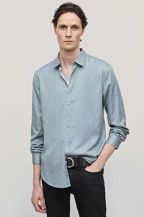 MULTI BUTTON SLIM FIT SHIRT BLUE STONE 1