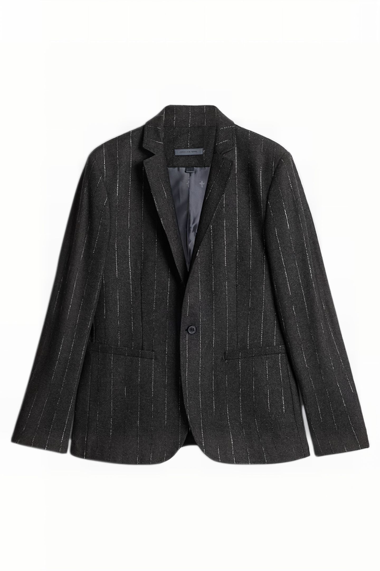 SLIM FIT ONE BUTTON SKINNY NOTCH LAPEL S ESPRESSO 2