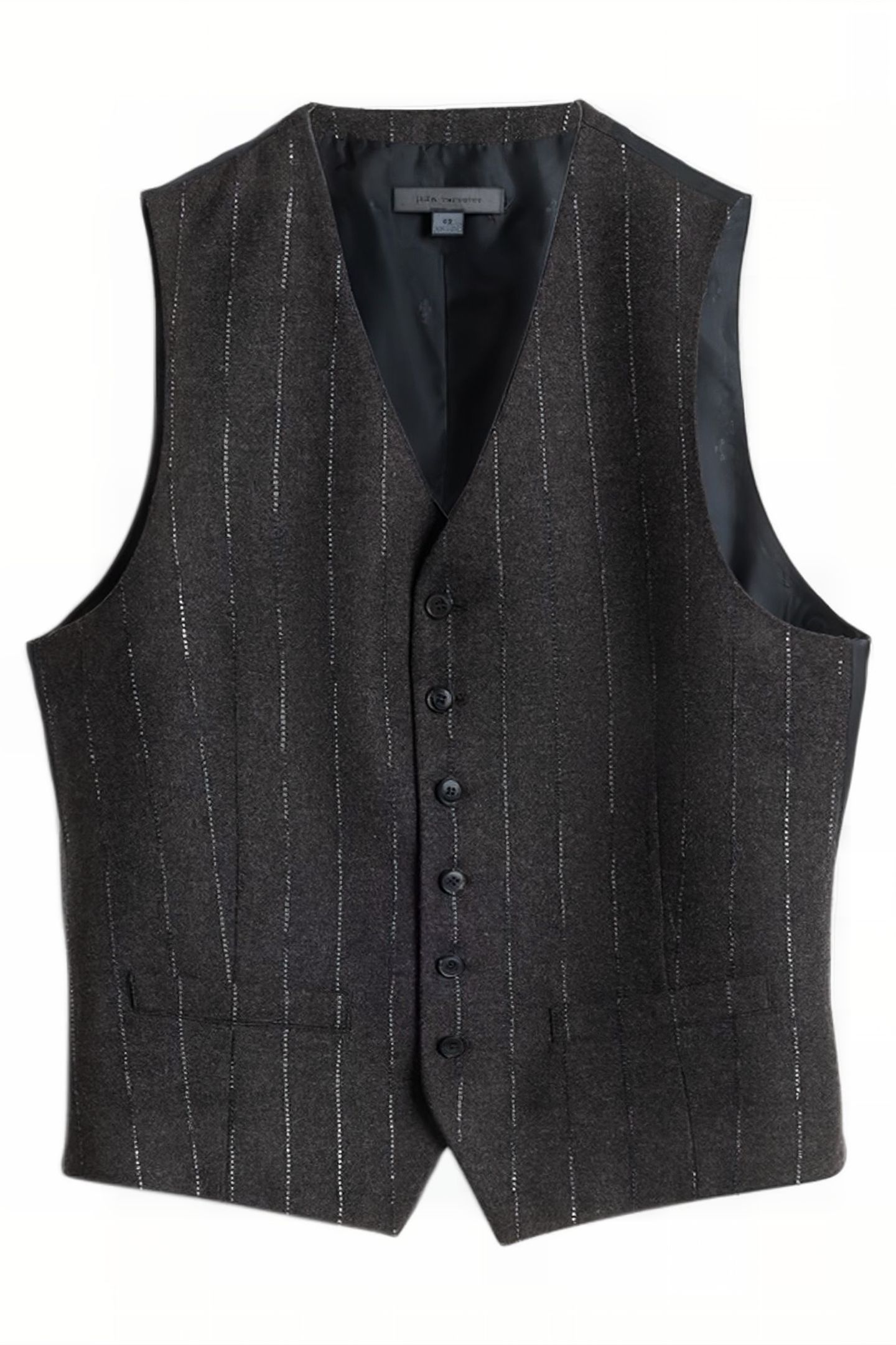 BUTTON FRONT VEST WITH FRONT BODY DARTS ESPRESSO 2