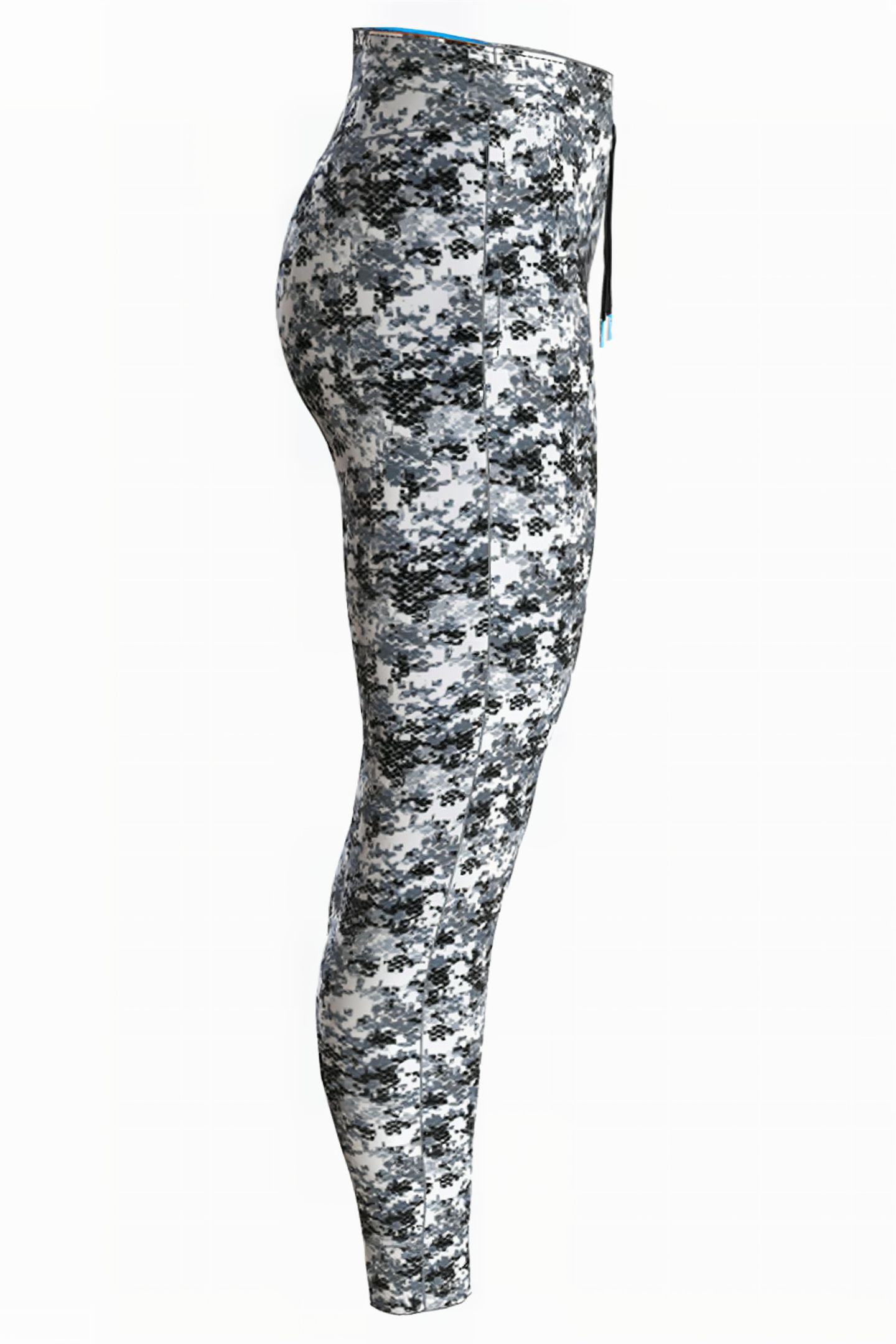 W GYM SPACER PANT CAMOU BLACK 4