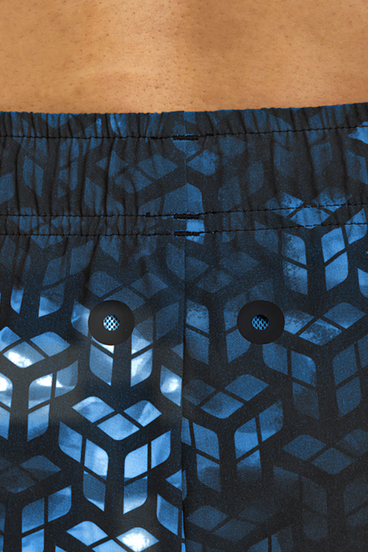 MEN'S ARENA EVO BEACH SHORT AO BLACK-TURQUOISE-MULTI 6