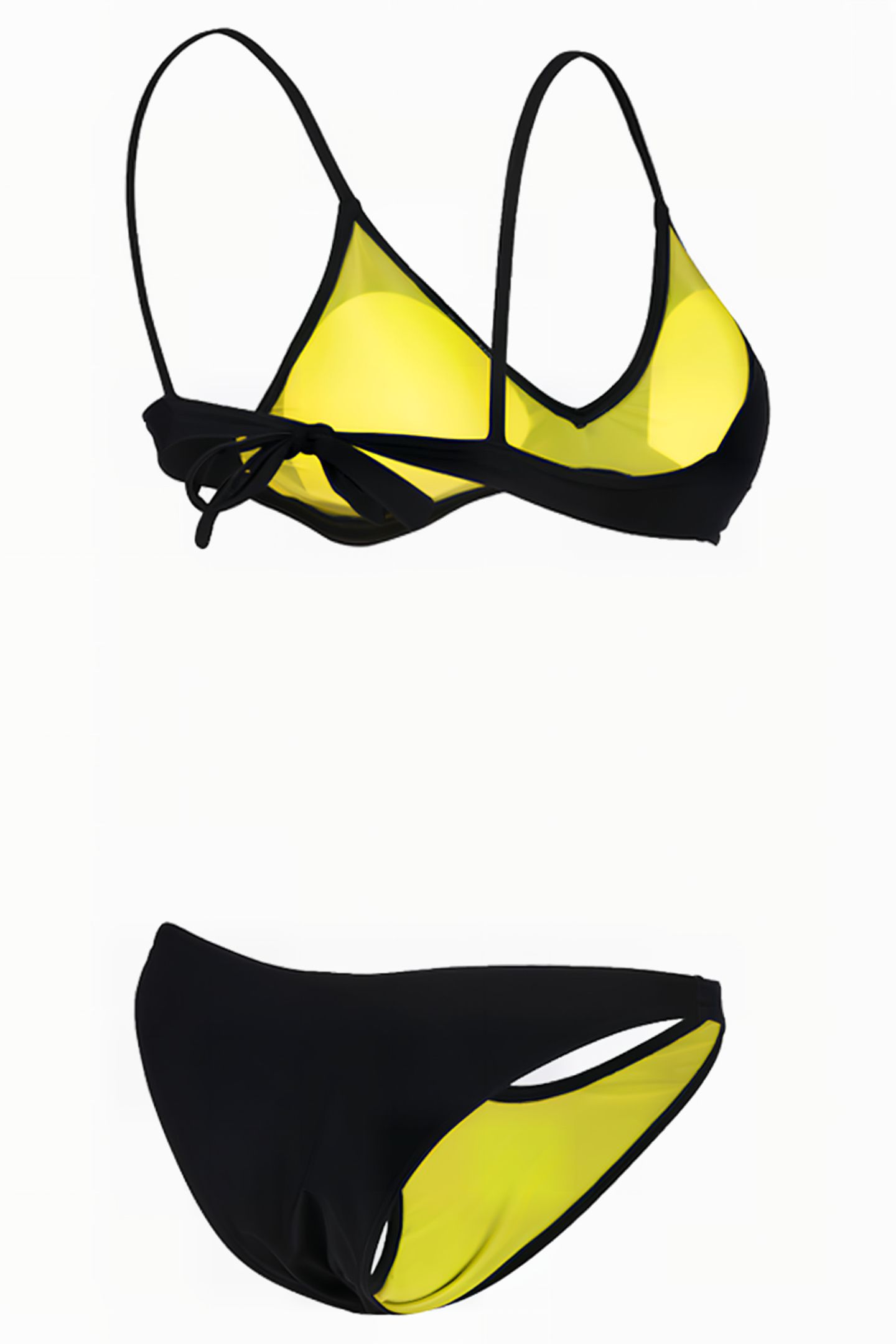 WOMEN'S ARENA SOLID BIKINI TRIANGLE BLACK 7