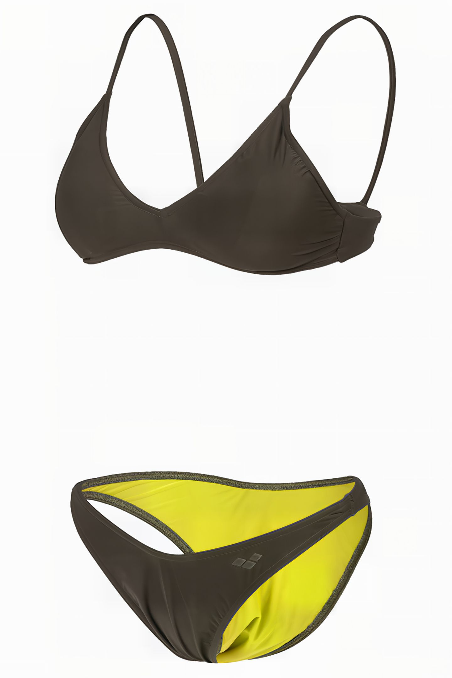WOMEN'S ARENA SOLID BIKINI TRIANGLE DARK OLIVE 6