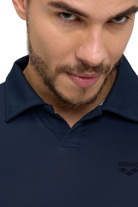 MEN'S POLOSHIRT SOLID NAVY-AQUA 6